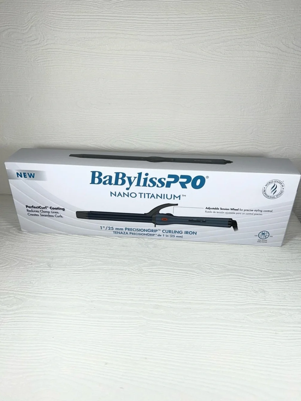 BaBylissPRO Nano Titanium PrecisionGrip 1 Inch Curling Iron